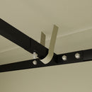 Copertura per Gazebo Pergola 298L x 298P cm in Tessuto Oxford 600D Bianco Crema   