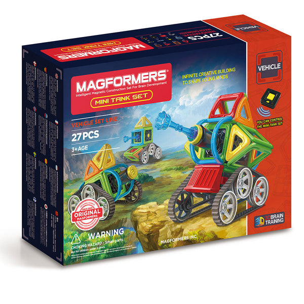 3D-Magnetkonstruktionen Magnetspiel 27 Teile Magformers Kettenfahrzeuge sconto