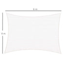 Tenda Vela da Giardino 4x6m in PE Crema 