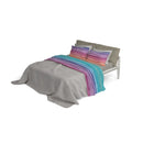 Set lenzuola stampa sopra Sotto e Federe Rainbow Varie Misure