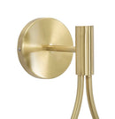 Lampada da Muro Glamy Drop 24x20x52 cm in Ferro e Vetro Oro e Bianco