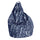 Avalli Blue Big City Pouf Sitzsack aus Polyester