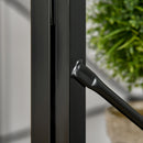 Scrivania da Ufficio Angolare 120x72,5x76,5 cm in MDF e Metallo Nero