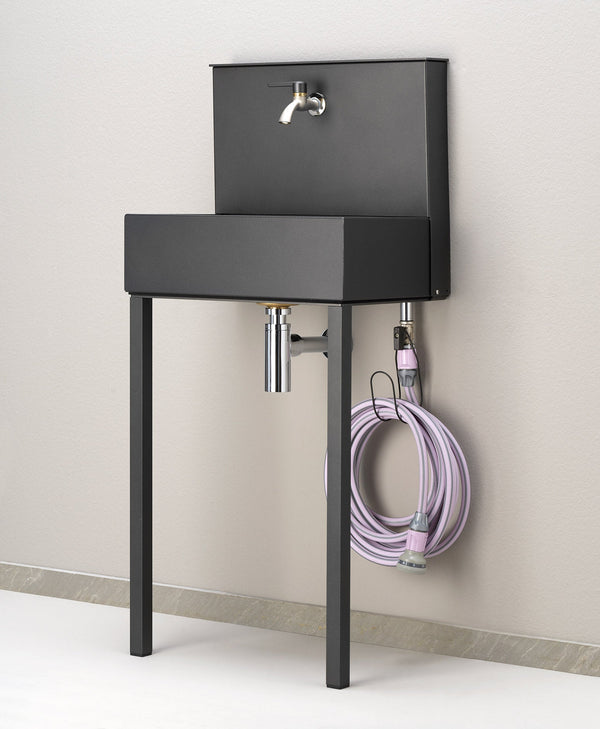 Lavandino a Parete da Giardino con Doppio Rubinetto Belfer 42/PRL Antracite acquista