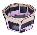 Box per Cani e Gatti Pieghevole Rosa 125x125x58 cm 