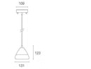 Lampada a Sospensione da Esterno a LED 20W 3000K Sovil Bianco