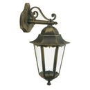 Lampada Applique Grande in Basso Colore Nero e Oro per Esterno Linea Merlet Sovil