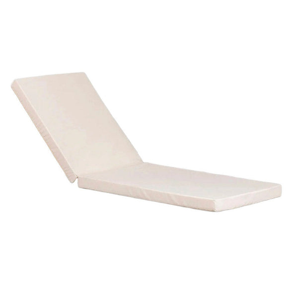 prezzo Cuscino per Sdraio Lettino Prendisole da Giardino 198x74x8 cm in Similpelle Crema