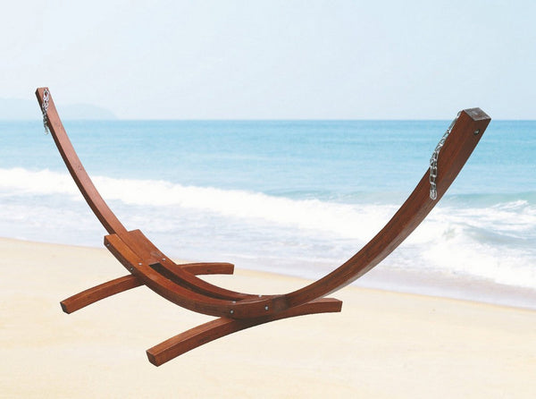 Bauer Doppel-Hängemattengestell aus Holz 410 x 120 x 120 cm prezzo