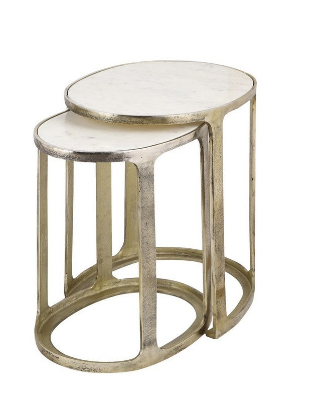 Set 2 Tavolini Ovali Janira