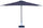 Ombrellone da Giardino 3x2 m Palo Ø38 mm in Alluminio Tessuto Poliestere Trend Antracite