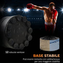 Sacco Boxe da Terra 4 in 1 con 2 Speedball Barra Girevole e Sacco Altezza Regolabile da 160-230 cm Rosso      