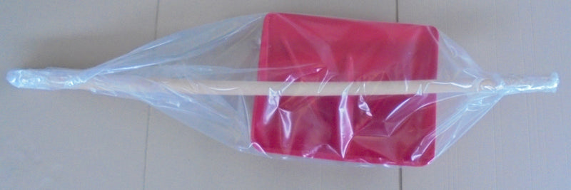 Pala da Neve 45 cm in Polipropilene con Manico in Legno Ø40 mm Rossa Agrati