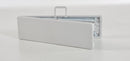 Panca Pieghevole per Catering 182x25x43 cm in Ferro e Polietilene Bianco