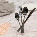 Servizio Set di Posate 24 Pezzi in Acciaio Inox VdE Tivoli 1996 Drop Nero