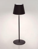 Lampada da Tavolo Ø12x38 cm in Acciaio Nero