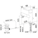 Rubinetto Miscelatore Monocomando Lavabo in Ottone Mariani Hermes Cromato