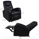 Poltrona Relax Manuale Reclinabile in Similpelle Vandi Panna