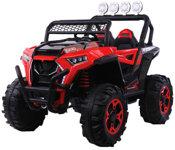 Elektroauto für Kinder 12V Geländewagen 4x4 Kidfun Cross Country Rot prezzo