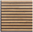 Set 10 Pannelli Decorativi Fonoassorbenti 58x58 cm in MDF Decoro B Verticale Rovere Aurora