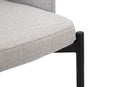 Set 2 Sedie Helsinki 51x80x53 cm in Tessuto Grigio/Nero
