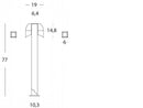 Lampada Palo Paletto per Giardino 2 Luci Orientabili Colore Alluminio per Esterno Linea Eur Sovil