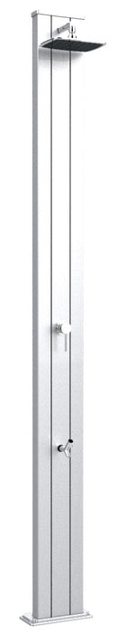 Doccia Solare da Esterno Giardino 30L Miscelatore e Lavapiedi Arkema Spring S Inox Paint