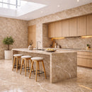 Set 6 Pannelli Decorativi Area 4,3 mq 120x60 cm Rivestimento Murale Effetto Marmo in PVC Beige     