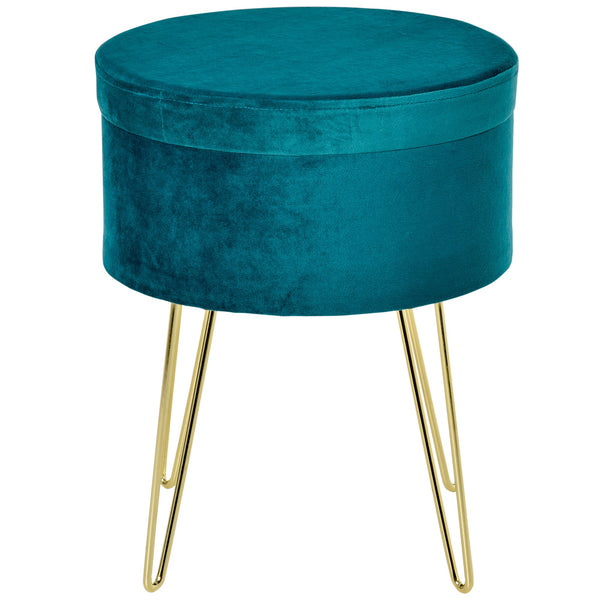 prezzo Hocker Fußstütze Ø36x45 cm in grünem Samt