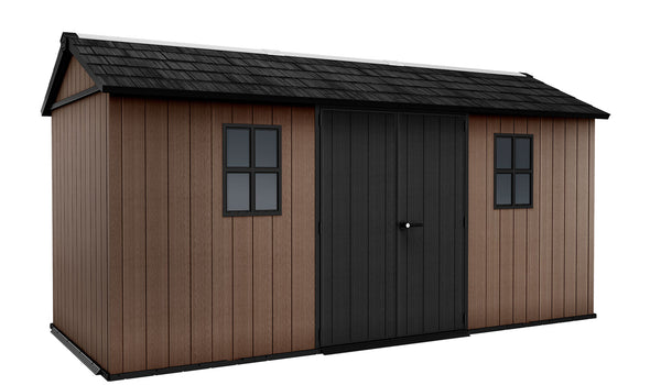 Casetta Box da Giardino 476x230x246 cm Newton Plus 7515/1575 Doppia Opzione Montaggio in Resina Evotech+ Marrone sconto
