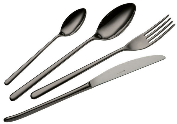 prezzo 24-teiliges Besteckset aus 18/10 PVD-Stahl, Eme Venice Gun Metal