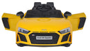 Macchina Elettrica per Bambini 12V con Licenza Audi R8 Spyder Gialla