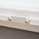 Bacheca da Esterno con Apertura a Ribalta 102,5x106,7x4,7 cm in Alluminio Grigio Chiaro