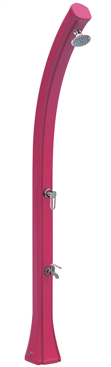 sconto Garden Solar Shower 25L Pink Mixer und Fußwascher
