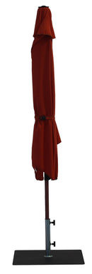 Ombrellone da Giardino Ø3 m Palo Ø38 mm in Alluminio Effetto Legno Tessuto Olefin Trend Wood Terracotta