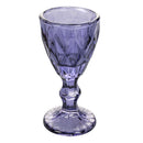 Set 6 Tazzine per Liquori Liquorini Prisma Provence in Vetro VdE Tivoli 1996 Viola