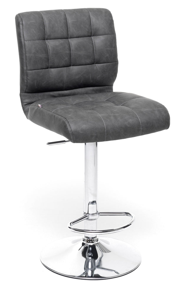 sconto Hocker 45x54x113 cm aus grauem Kunstleder