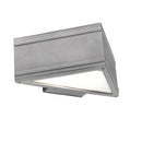 Lampada Applique Orizzontale con Led Colore Alluminio per Esterno Linea Three Livos