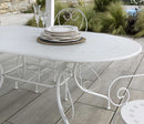 Tavolo da Giardino 160x90xh72 cm in Metallo New Old Bianco-3