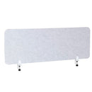 Pannello Fonoassorbente da Banco 120x45 cm Coppia di Morsetti Regolabili da Banco Finitura Grigio    