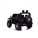 Macchina Elettrica per Bambini Fuoristrada Jeep Wrangler Rubicon 12V con Telecomando Nero