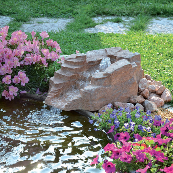 Kunstfels mit Feder 70x52x23 cm für Gartenteiche aus Fiberglas prezzo