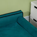 Cuccia Divano per Cani Grandi Sfoderabile e Lavabile 100x62x32 cm Verde 
