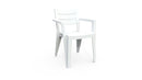 Set 6 Sedie da Giardino Keter Julie 61,5x58,5x79 cm Effetto Legno Bianco 