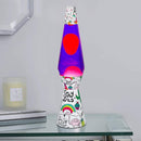 Lampada Lava Lamp 40cm Unicorno Magma con Glitter Colorati