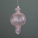 Set 4 Decoro con Glitter H13,3 cm Champagne