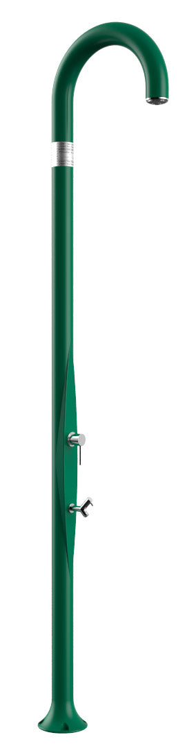 prezzo Doccia da Esterno Giardino Miscelatore e Lavapiedi Arkema Funny Yin Verde Scuro