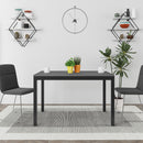 Tavolo Allungabile 120x80 cm in MDF e Acciaio Moster Antracite Grigio