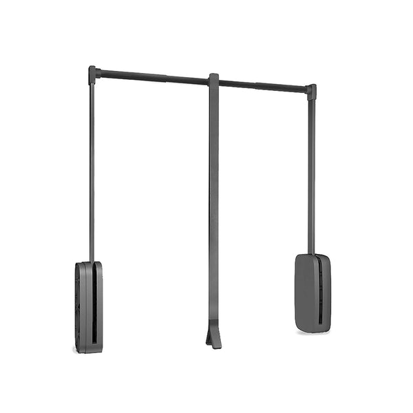 prezzo Kleiderbügel für Kleiderschränke 83-115 cm Max 12Kg aus Emuca Titanium Steel