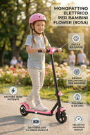 Monopattino Elettrico per Bambini Flower 24V 150W 15km/h Rosa